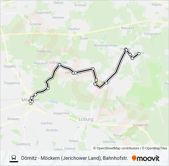 719 Bus Line Map