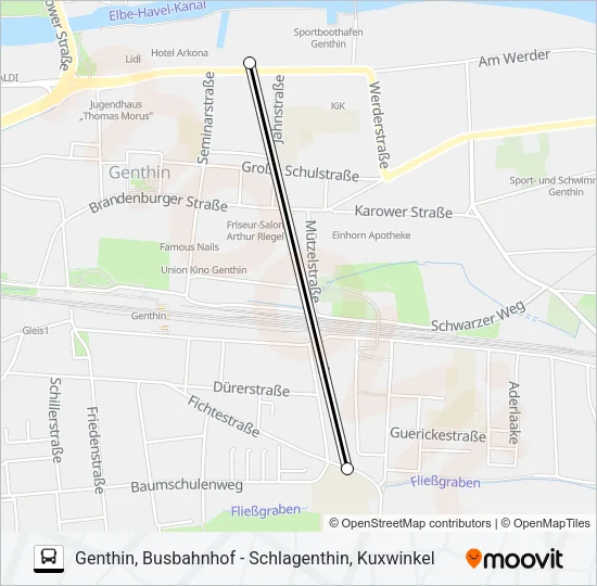 741 Bus Line Map