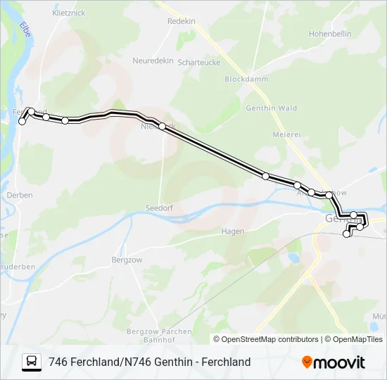 746 Bus Line Map