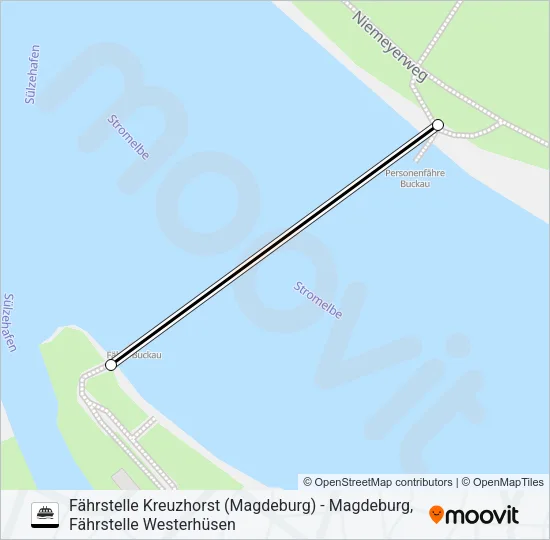 FÄHRE Ferry Line Map