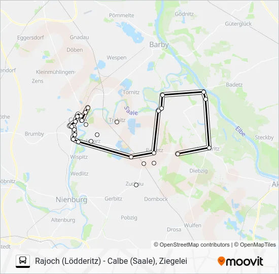 Автобус 136: карта маршрута