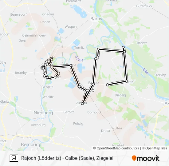 Автобус 136: карта маршрута