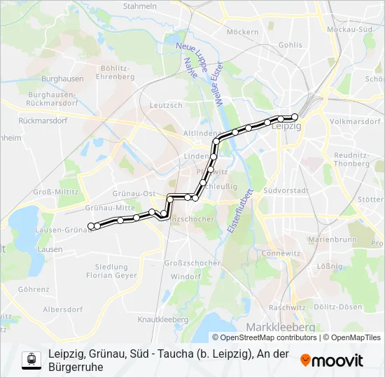 Трамвай 3: карта маршрута