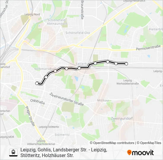 Трамвай 4: карта маршрута