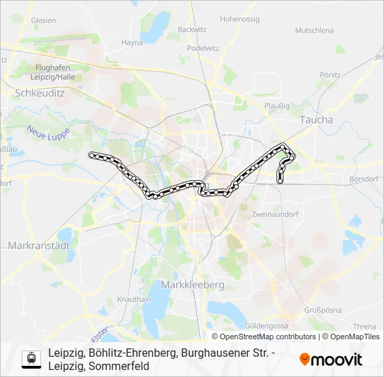 Трамвай 7: карта маршрута