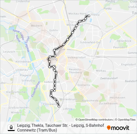 Трамвай 9: карта маршрута