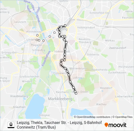 Трамвай 9: карта маршрута