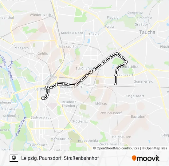 Трамвай 10: карта маршрута