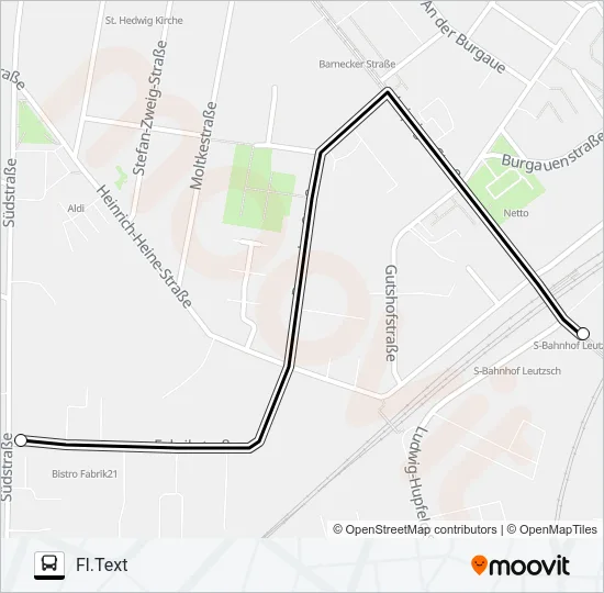 Автобус E: карта маршрута