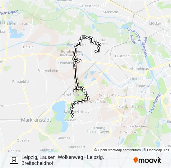 62 Bus Line Map