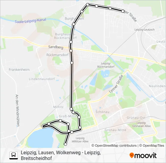 Автобус 62: карта маршрута