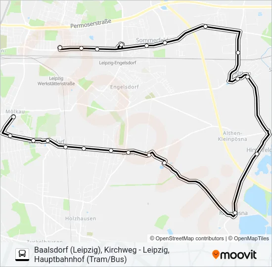 Автобус 73: карта маршрута