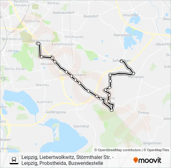 Автобус 75: карта маршрута