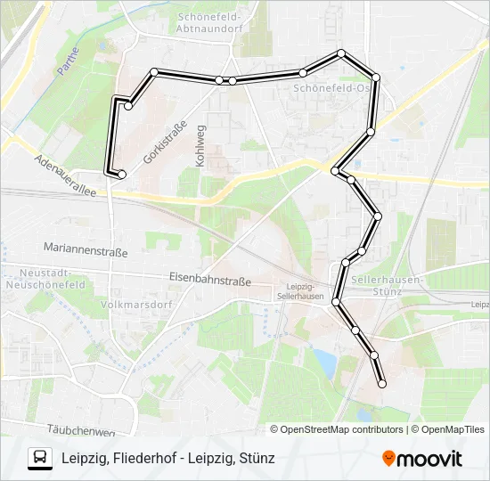 Автобус 77: карта маршрута