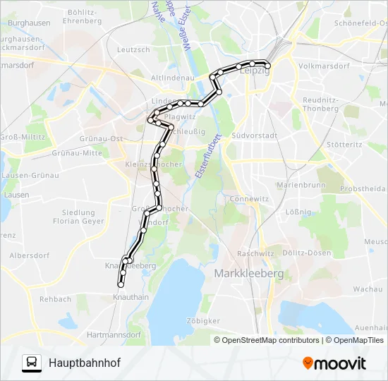N1 Bus Line Map