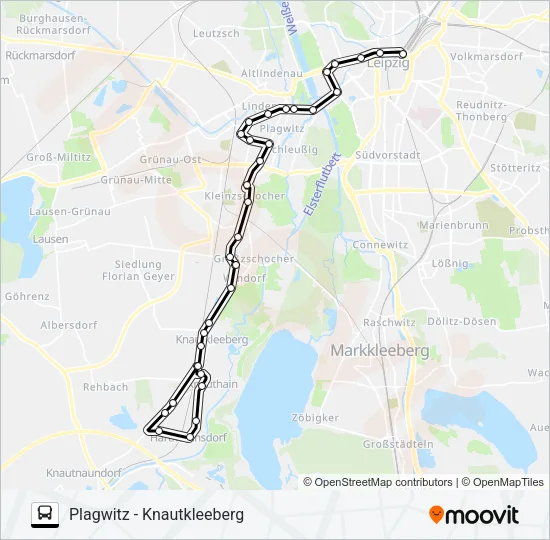 N1 Bus Line Map