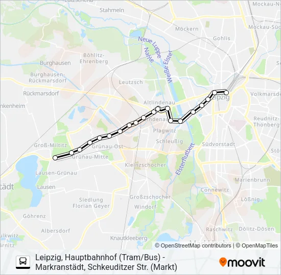 N2 Bus Line Map