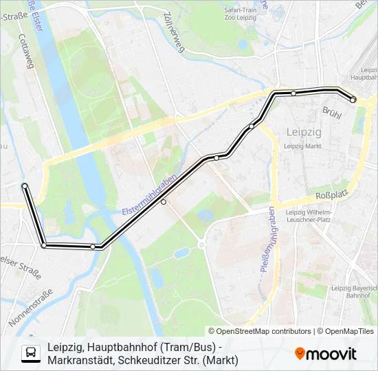 N2 Bus Line Map