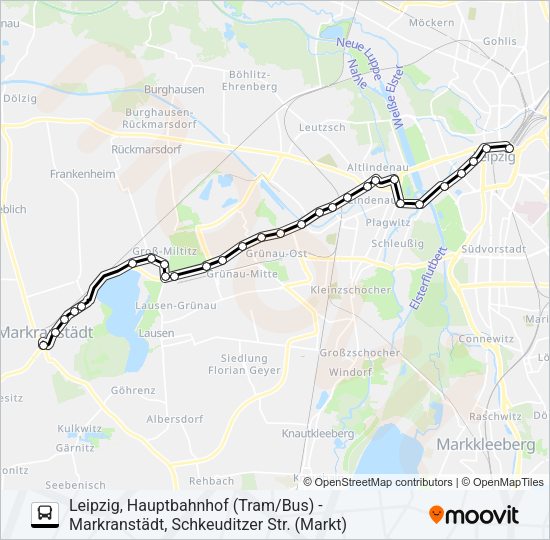 Автобус N2: карта маршрута
