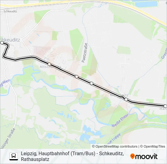 N4 Bus Line Map