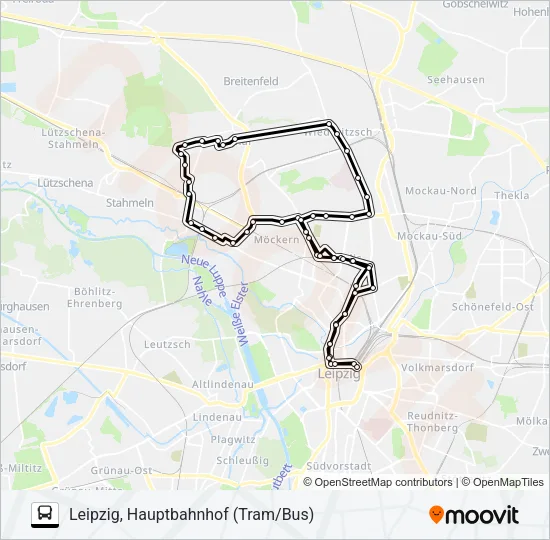 N5 Bus Line Map