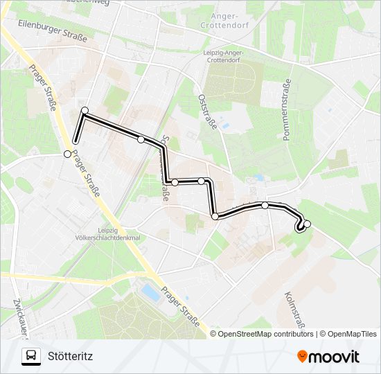 Автобус SEV4: карта маршрута