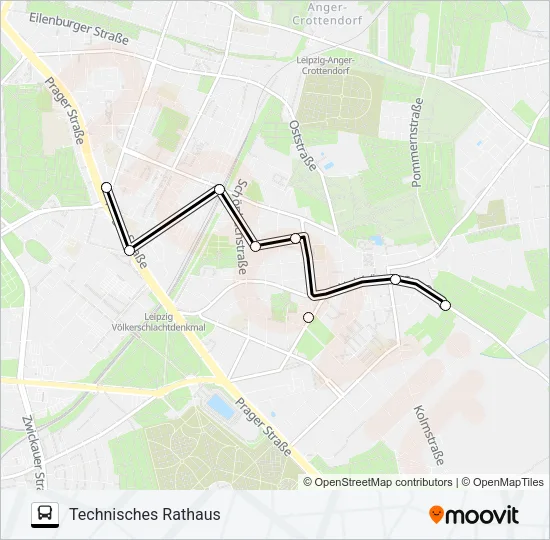 Автобус SEV4: карта маршрута