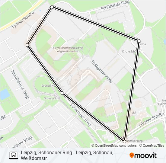 Автобус SEV8: карта маршрута
