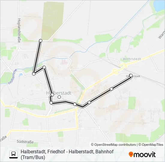 1 Bus Line Map