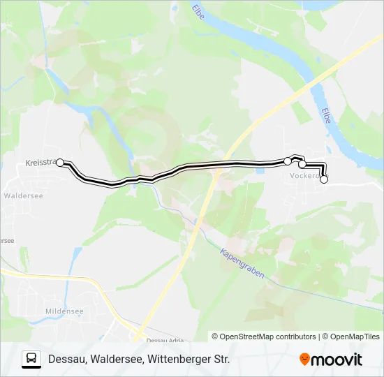 304 Bus Line Map