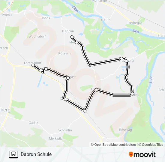 332 Bus Line Map