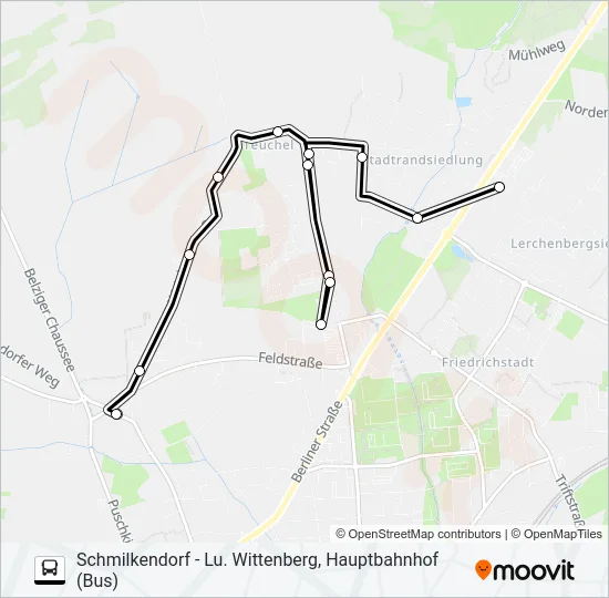 355 Bus Line Map