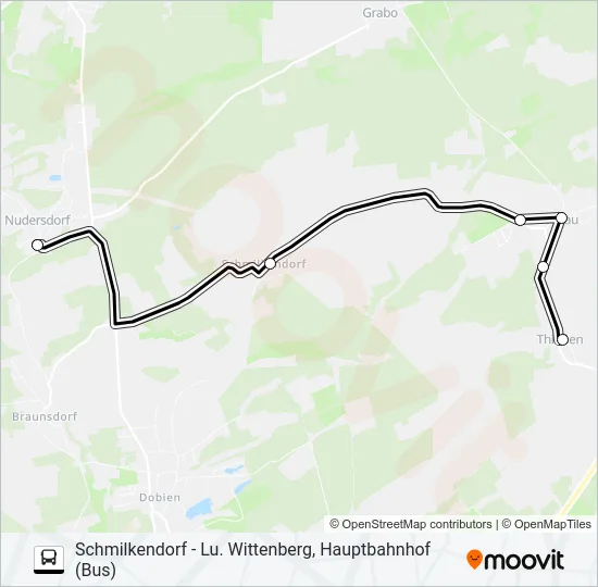 355 Bus Line Map