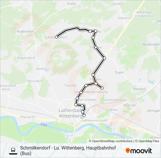 355 Bus Line Map