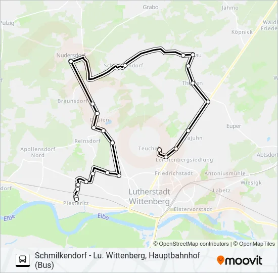 355 Bus Line Map