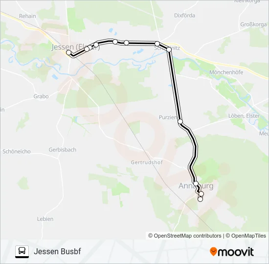 363 Bus Line Map