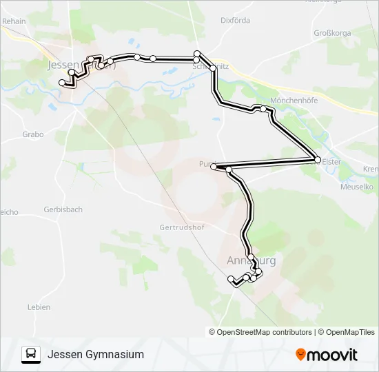363 Bus Line Map