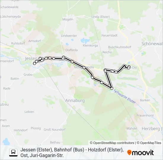 303H Bus Line Map