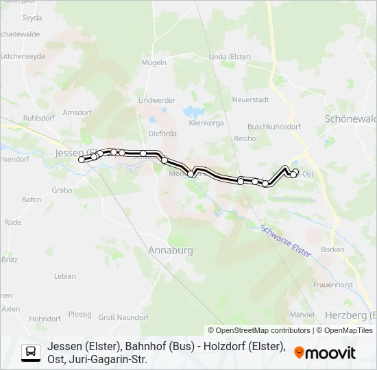 303H Bus Line Map