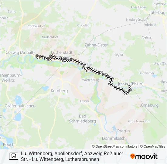 303W Bus Line Map