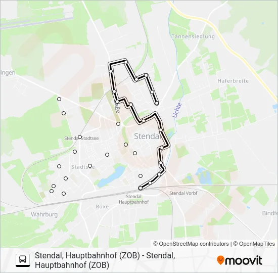 Автобус 901: карта маршрута