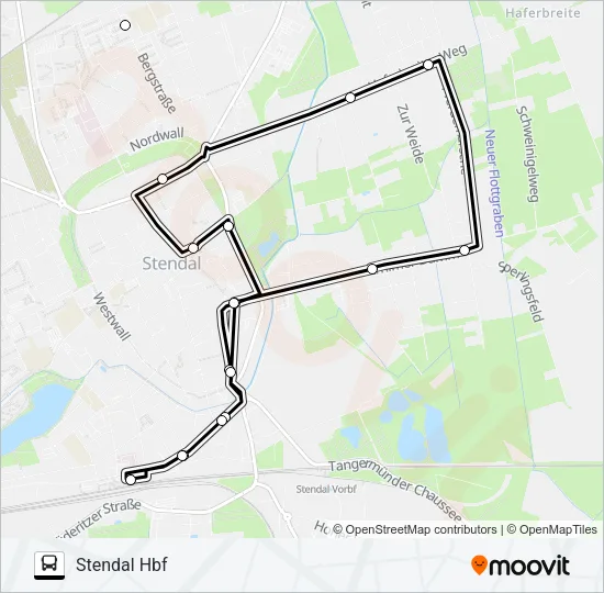 904 Bus Line Map
