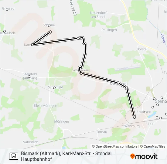 Автобус 930: карта маршрута
