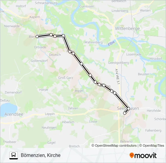 952 Bus Line Map