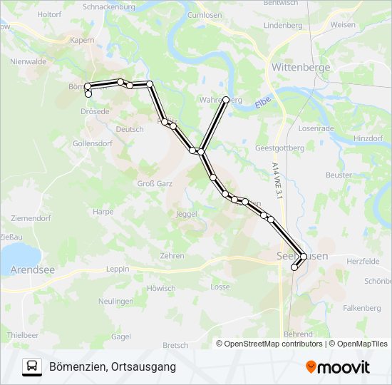 Автобус 952: карта маршрута