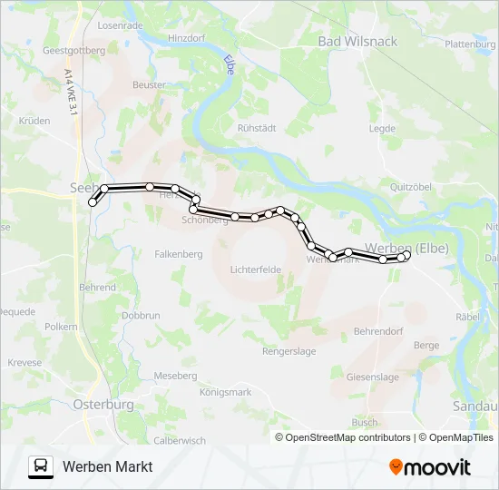 Автобус 954: карта маршрута