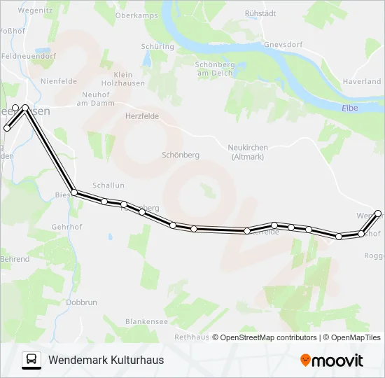 Автобус 955: карта маршрута
