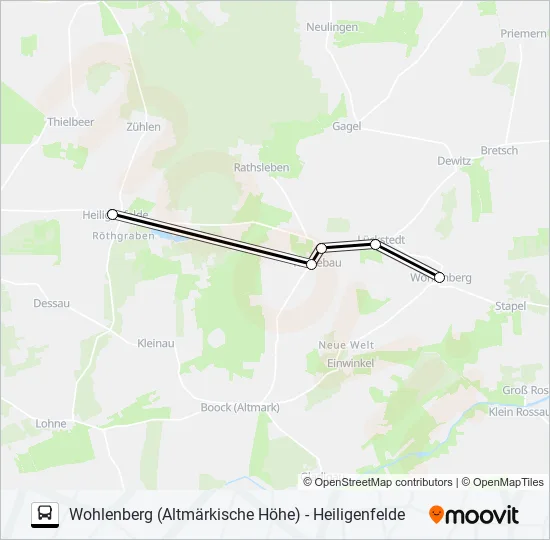 Автобус 961: карта маршрута