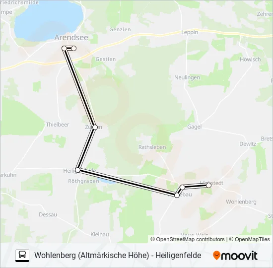 Автобус 961: карта маршрута