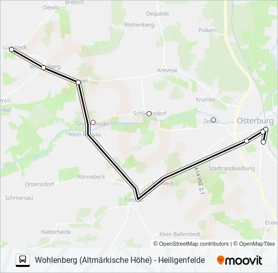 Автобус 961: карта маршрута